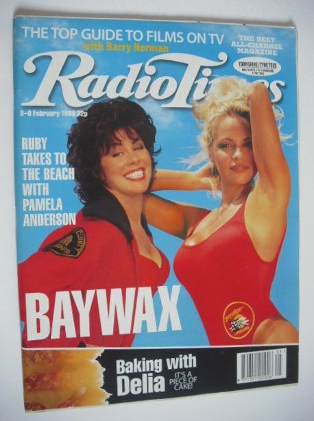Radio Times magazine - Ruby Wax and Pamela Anderson cover (3-9 February 1996)