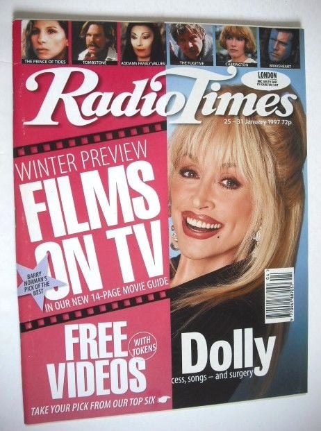 <!--1997-01-25-->Radio Times magazine - Dolly Parton cover (25-31 January 1