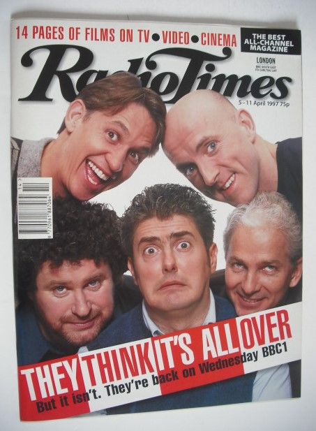 Radio Times magazine - They Think It's All Over cover (5-11 April 1997)