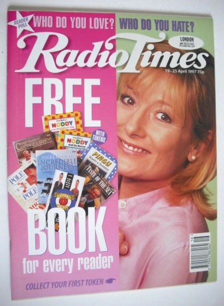 Radio Times magazine - Gaby Roslin cover (19-25 April 1997)
