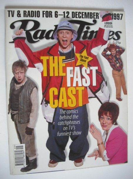 Radio Times magazine - The Fast Cast cover (6-12 December 1997)
