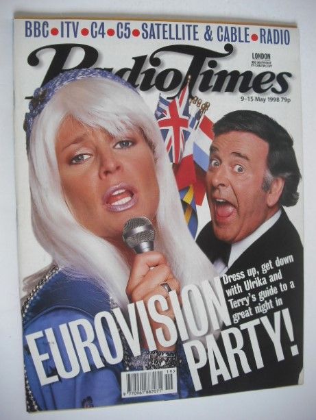 Radio Times magazine - Ulrika Jonsson and Terry Wogan cover (9-15 May 1998)