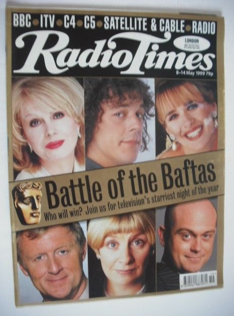Radio Times magazine - Battle of the Baftas cover (8-14 May 1999)