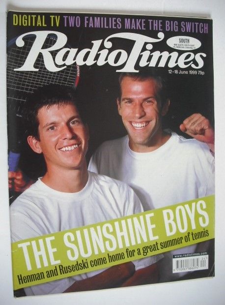 <!--1999-06-12-->Radio Times magazine - Tim Henman and Greg Rusedski cover 