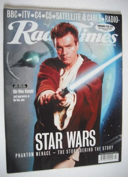 <!--1999-07-03-->Radio Times magazine - Obi-Wan Kenobi cover (3-9 July 1999