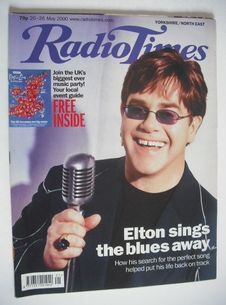 <!--2000-05-20-->Radio Times magazine - Elton John cover (20-26 May 2000)