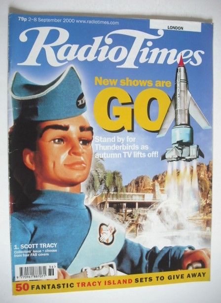 Radio Times magazine - Thunderbirds Scott Tracy cover (2-8 September 2000)