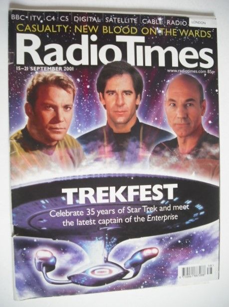 <!--2001-09-15-->Radio Times magazine - Star Trek cover (15-21 September 20