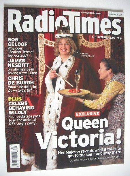<!--2005-02-05-->Radio Times magazine - Victoria Wood cover (5-11 February 