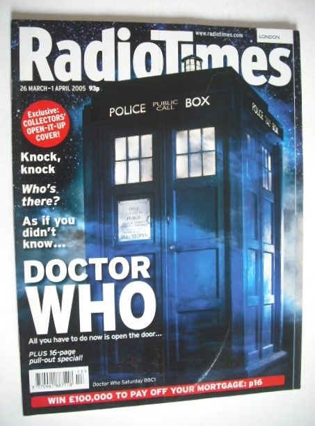 Radio Times magazine - The Tardis cover (26 March - 1 April 2005)