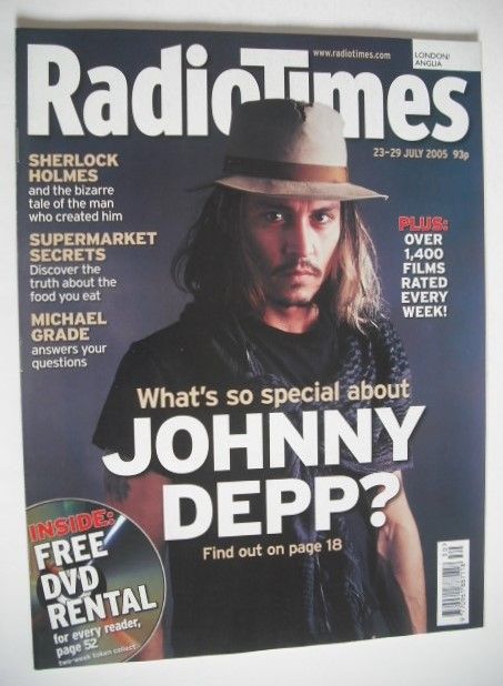 <!--2005-07-23-->Radio Times magazine - Johnny Depp cover (23-29 July 2005)