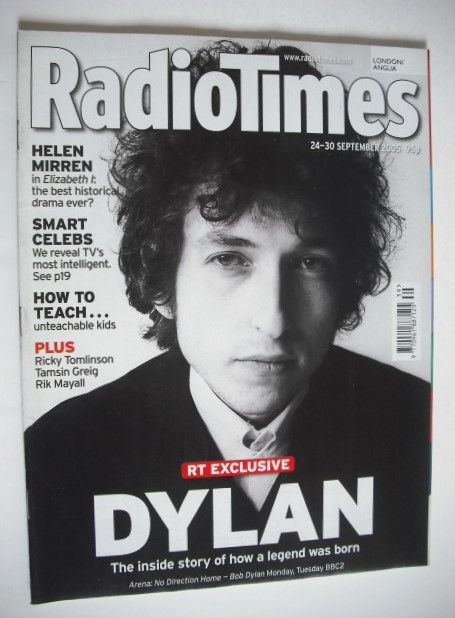 Radio Times magazine - Bob Dylan cover (24-30 September 2005)
