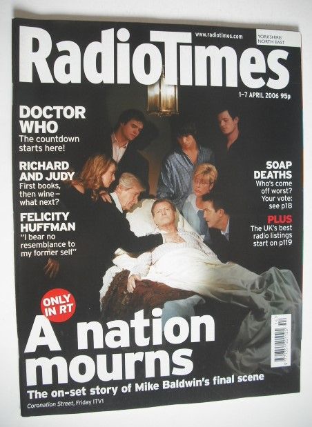 Radio Times magazine - Mike Baldwin cover (1-7 April 2006)