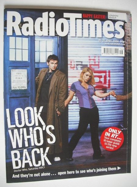 <!--2006-04-15-->Radio Times magazine - David Tennant and Billie Piper cove