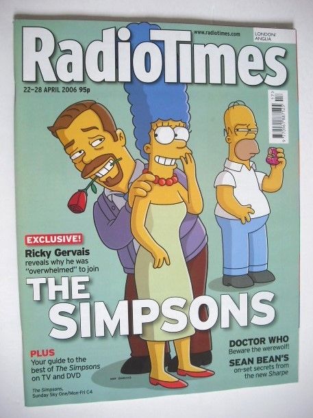 <!--2006-04-22-->Radio Times magazine - The Simpsons cover (22-28 April 200
