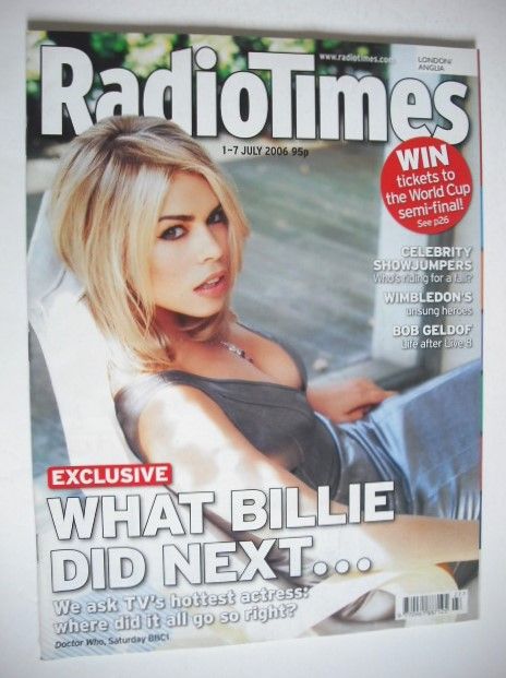 Radio Times magazine - Billie Piper cover (1-7 July 2006)