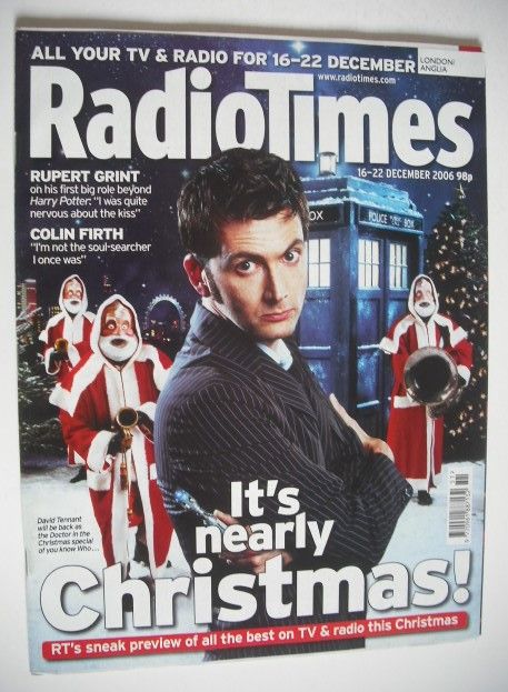 Radio Times magazine - David Tennant cover (16-22 December 2006)