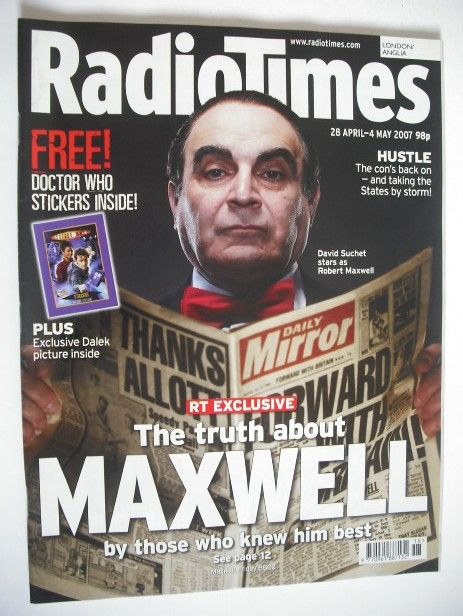 Radio Times magazine - David Suchet cover (28 April-4 May 2007)