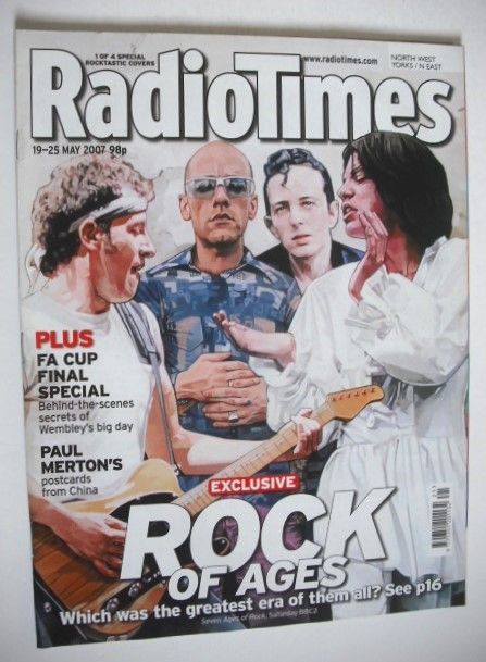 Radio Times magazine - Rock Of Ages cover Bruce Springsteen, Michael Stipe, Joe Strummer, Mick Jagger (19-25 May 2007)
