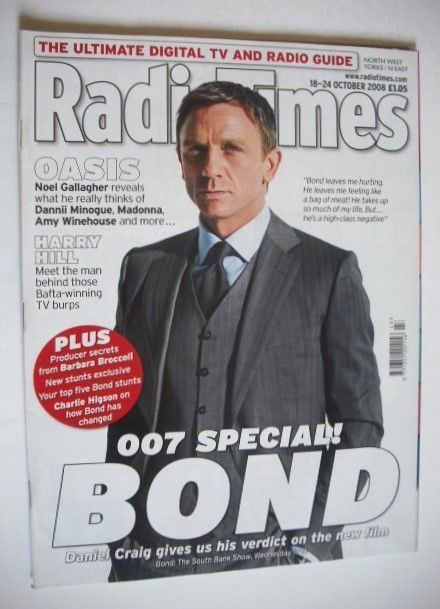 Radio Times magazine - Daniel Craig cover (18-24 October 2008)