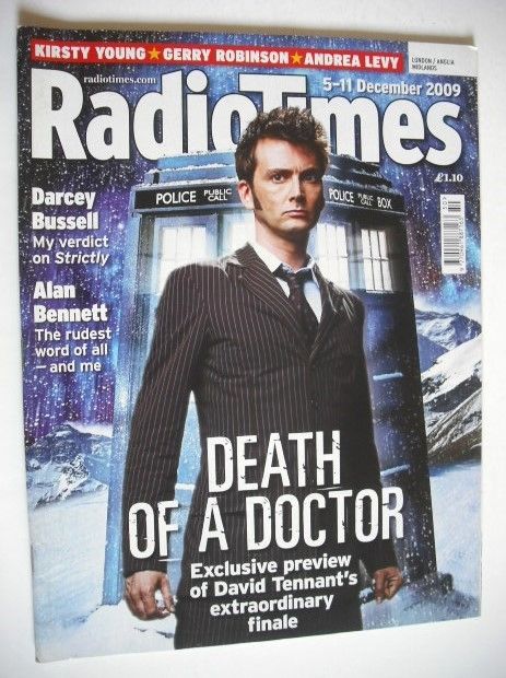 Radio Times magazine - David Tennant cover (5-11 December 2009)