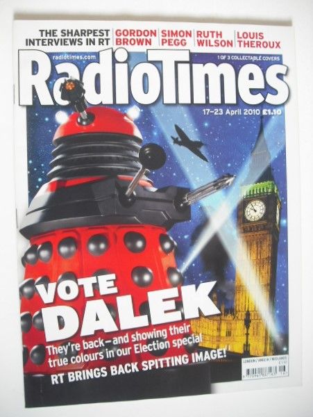 <!--2010-04-17-->Radio Times magazine - Dalek cover (17-23 April 2010) (Red