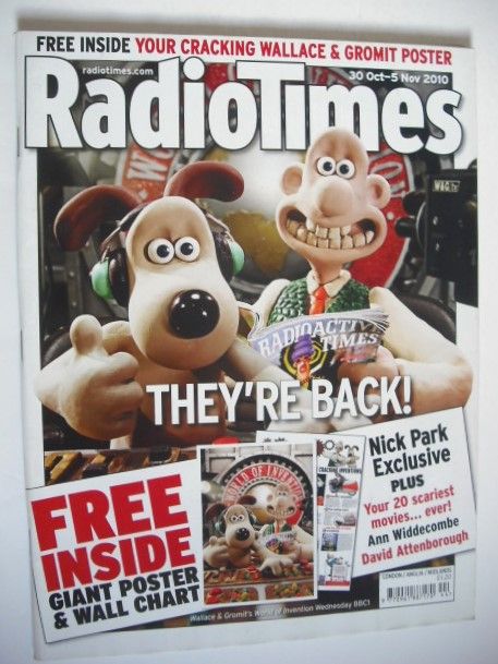<!--2010-10-30-->Radio Times magazine - Wallace and Gromit cover (30 Octobe
