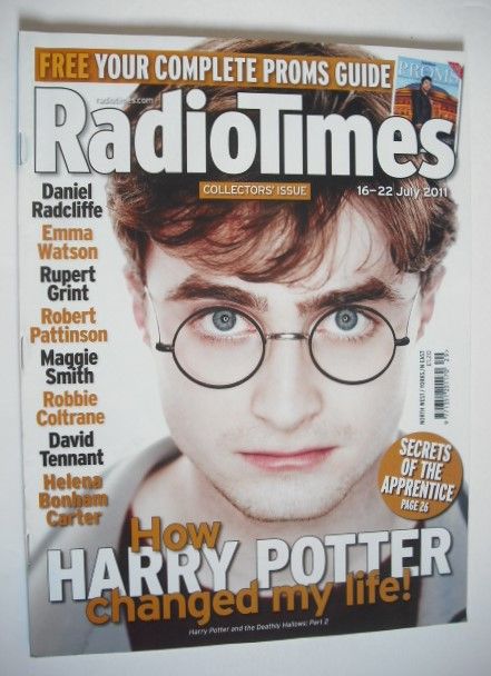 Radio Times magazine - Daniel Radcliffe cover (16-22 July 2011)