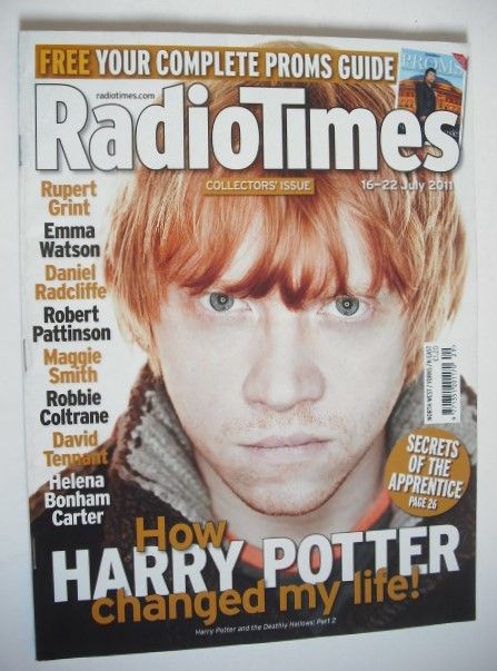 Radio Times magazine - Rupert Grint cover (16-22 July 2011)