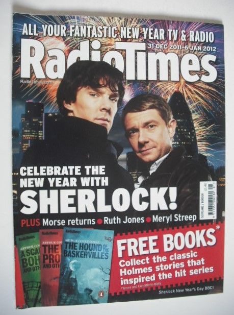 Radio Times magazine - Benedict Cumberbatch and Martin Freeman cover (31 December 2011 - 6 January 2012)