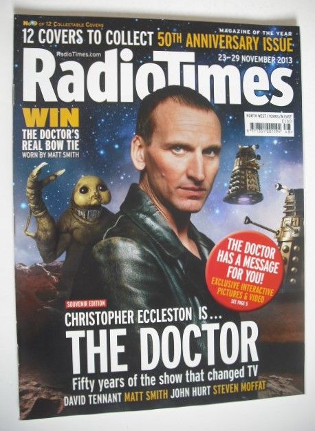 <!--2013-11-23-->Radio Times magazine - Christopher Eccleston cover (23-29 