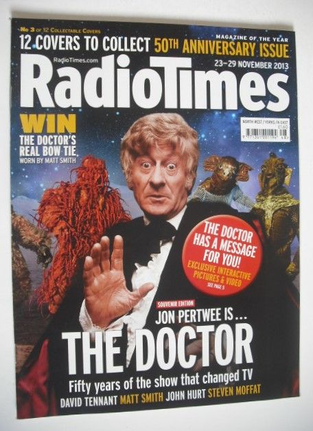 <!--2013-11-23-->Radio Times magazine - Jon Pertwee cover (23-29 November 2