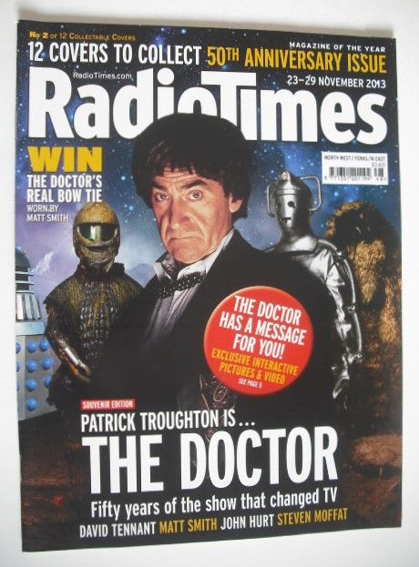 Radio Times magazine - Patrick Troughton cover (23-29 November 2013)