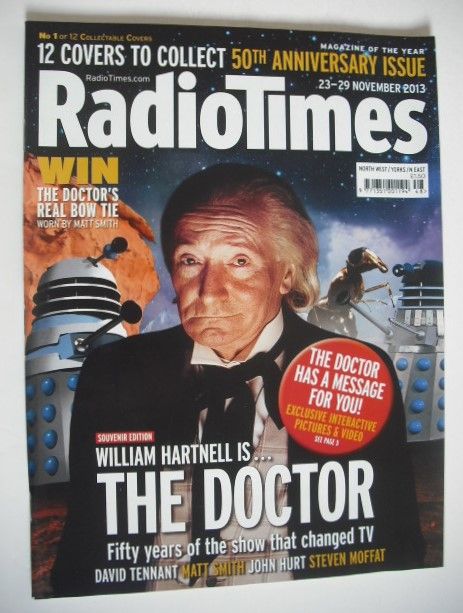 Radio Times magazine - William Hartnell cover (23-29 November 2013)