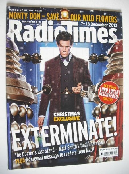 <!--2013-12-07-->Radio Times magazine - Matt Smith cover (7-13 December 201