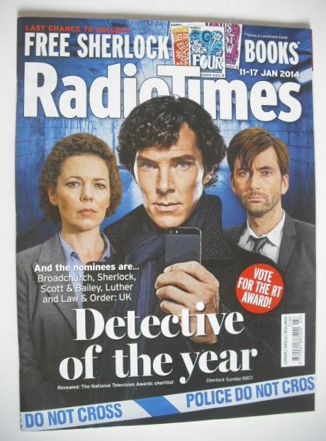 <!--2014-01-11-->Radio Times magazine - Detective Of The Year cover (11-17 
