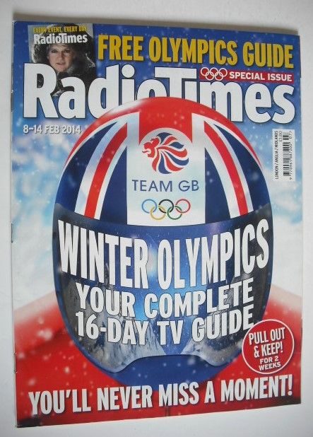 <!--2014-02-08-->Radio Times magazine - Winter Olympics cover (8-14 Februar