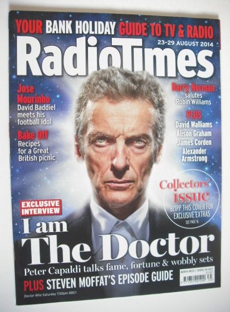<!--2014-08-23-->Radio Times magazine - Peter Capaldi cover (23-29 August 2