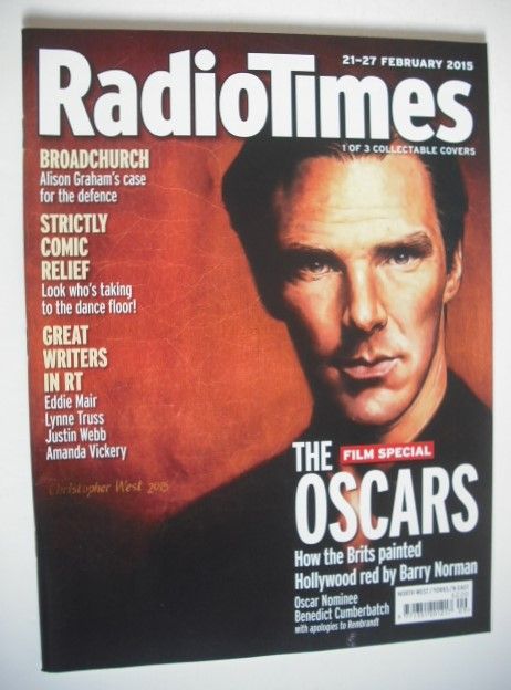 <!--2015-02-21-->Radio Times magazine - Benedict Cumberbatch cover (Rembran