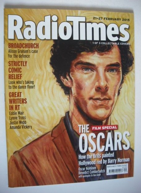 Radio Times magazine - Benedict Cumberbatch cover (Van Gogh style) (21-27 February 2015)