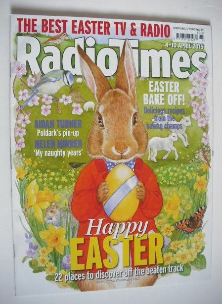 Radio Times magazine - Happy Easter cover (4-10 April 2015)