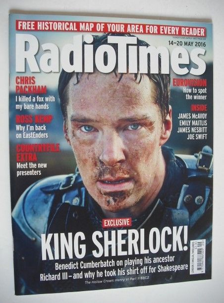 <!--2016-05-14-->Radio Times magazine - Benedict Cumberbatch cover (14-20 M
