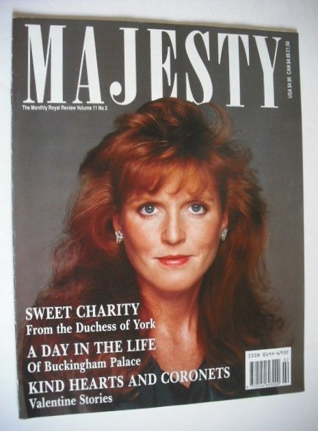 Majesty magazine - Sarah Ferguson cover (February 1990 - Volume 11 No 2)