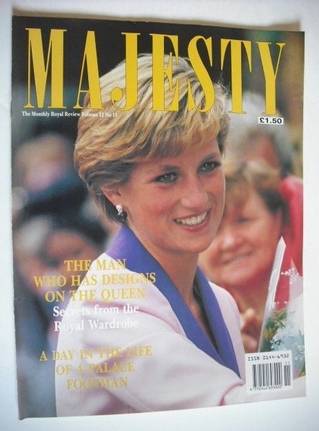 Majesty magazine - Princess Diana cover (November 1990 - Volume 11 No 11)
