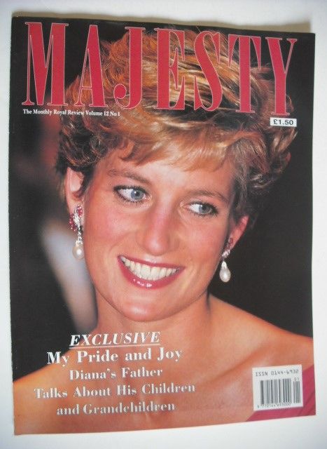 Majesty magazine - Princess Diana cover (January 1991 - Volume 12 No 1)