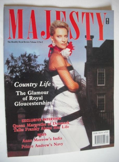 Majesty magazine - Princess Michael Of Kent cover (February 1991 - Volume 12 No 2)