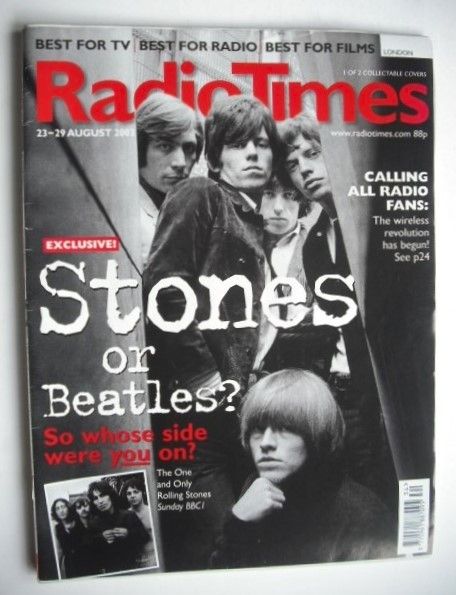 Radio Times magazine - The Rolling Stones cover (23-29 August 2003)