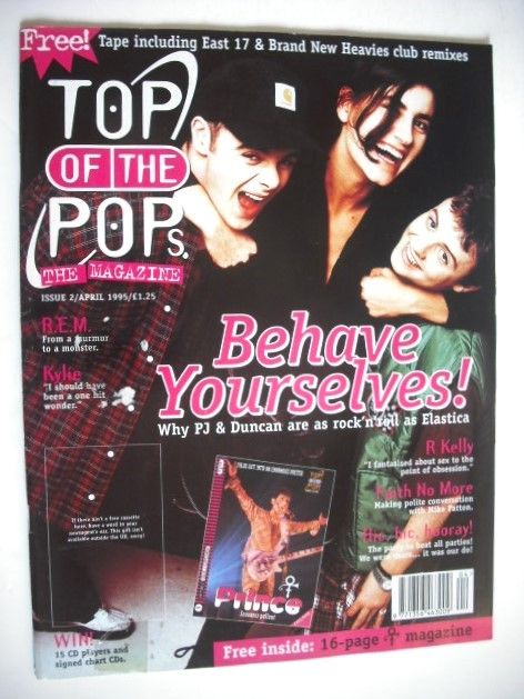 Top Of The Pops magazine - PJ & Duncan and Justine Frischmann cover (April 1995)