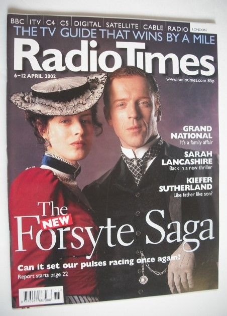 <!--2002-04-06-->Radio Times magazine - Damian Lewis and Gina McKee cover (