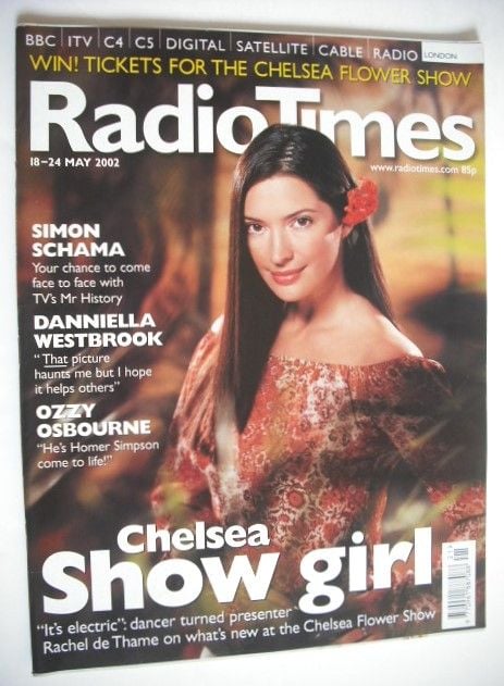 <!--2002-05-18-->Radio Times magazine - Rachel de Thame cover (18-24 May 20